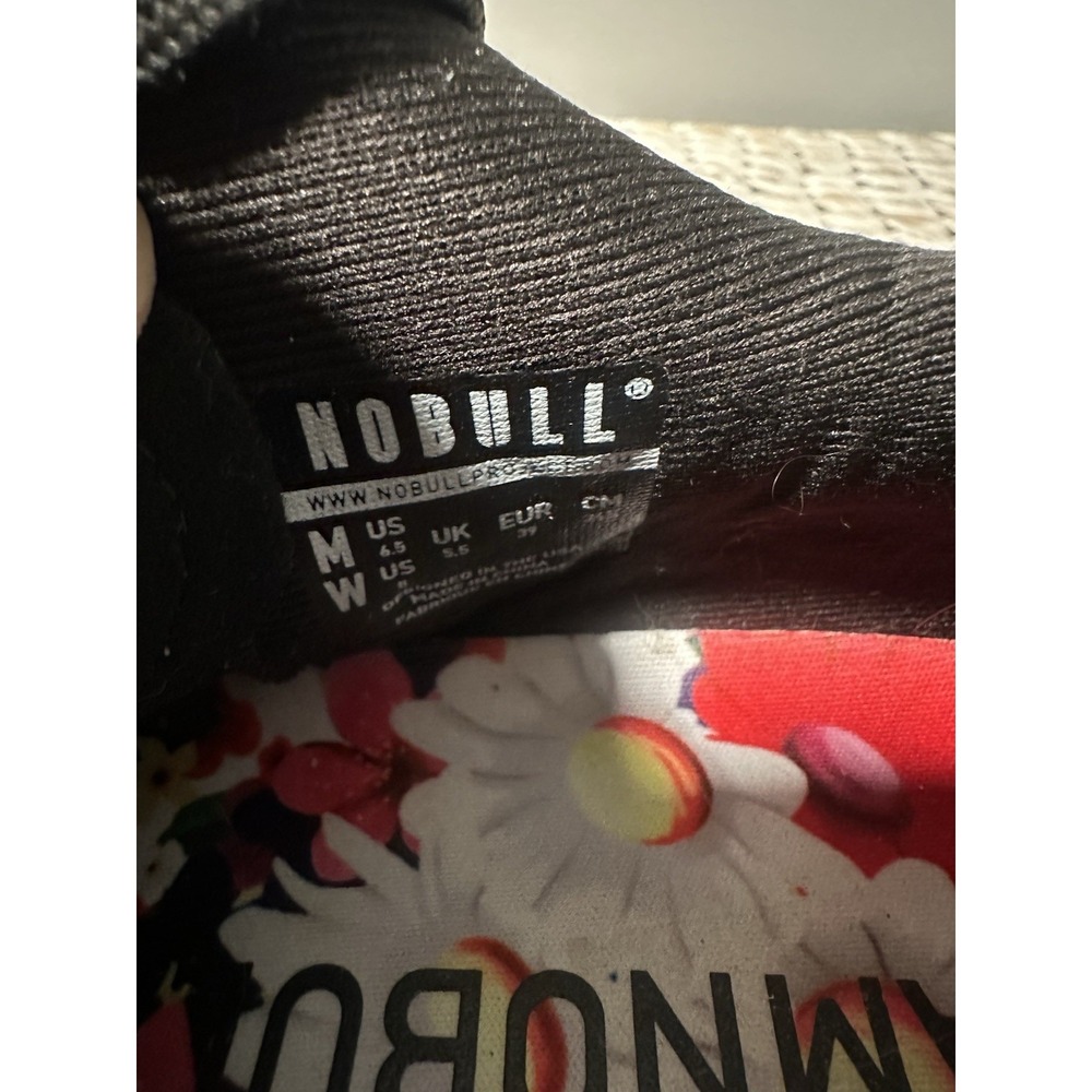 Nobull Impact Daisy Floral Trainer Womens Size 8 Black Running Shoes Sneaker EUC - Picture 10 of 11